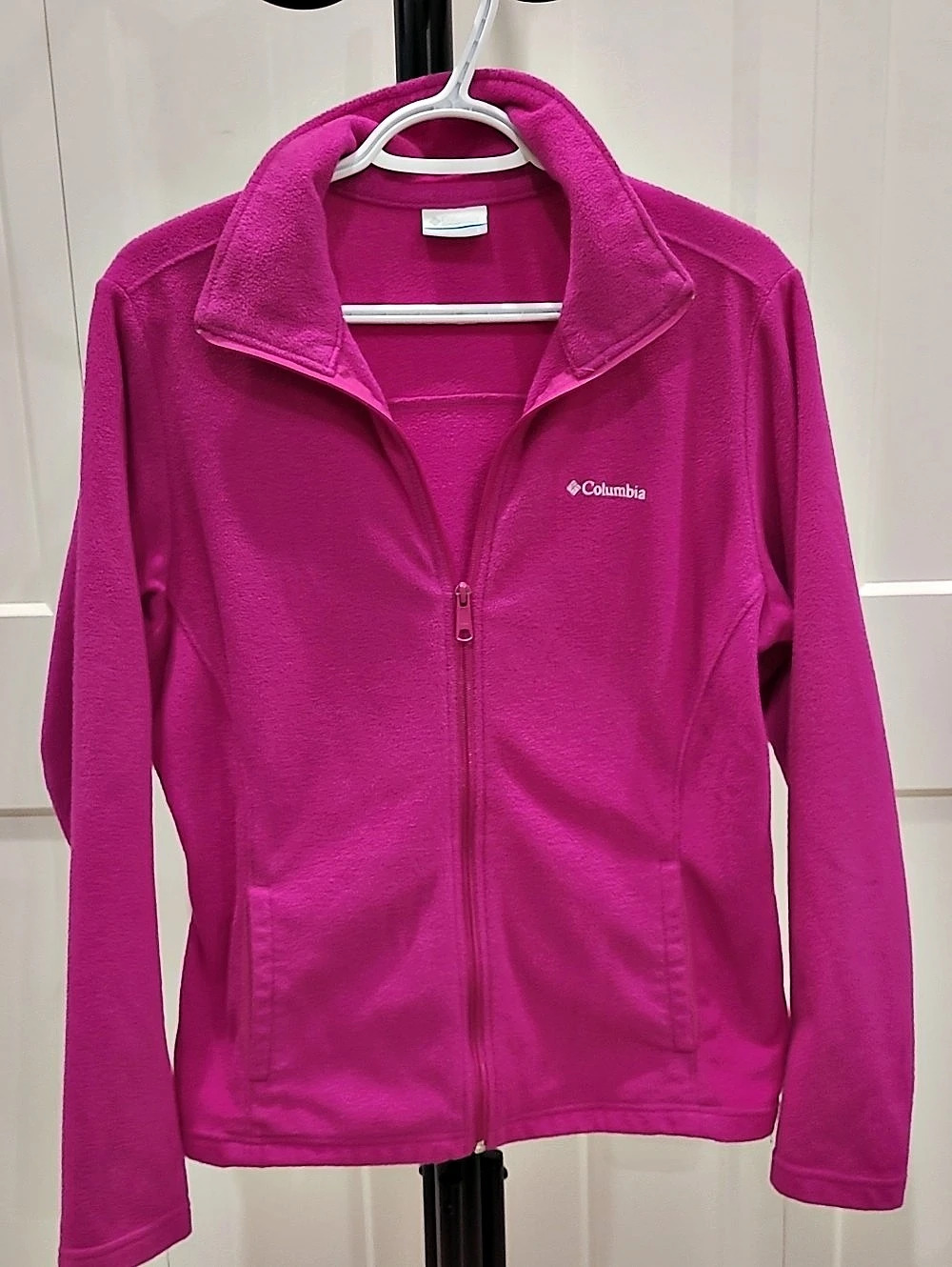 Columbia Women's Benton Springs Full Zip Fleece Jacket Pink Large
